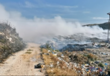 Lushnje, mbeturinat po digjen/ Zjarri i qëllimshëm gjatë natës. Ndotja në qytet shumë e madhe