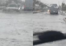Përmbytjet në autostradën Tiranë-Durrës/ Policia devijon trafikun. Rruga drejt Rinasit e lirë